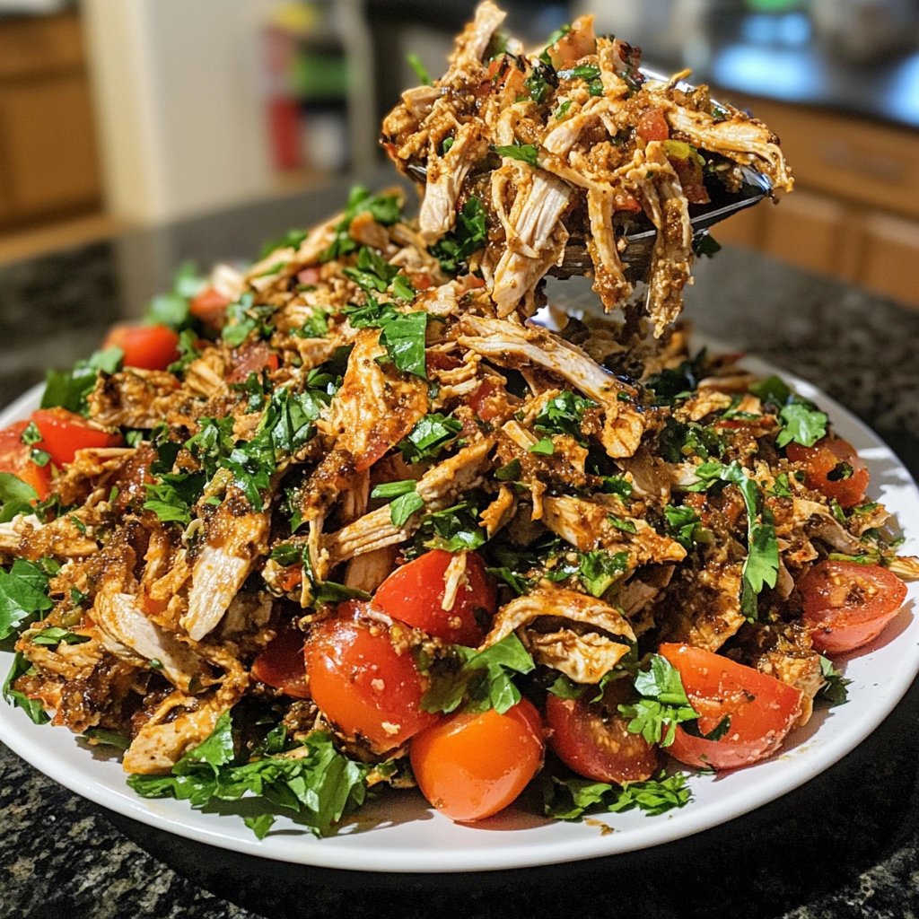 Spicy Crockpot Chicken Shawarma Bowls