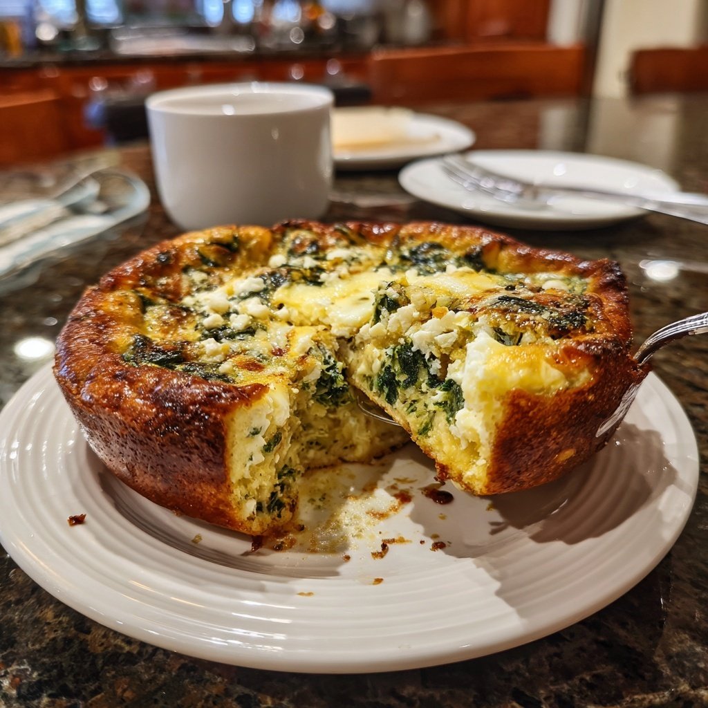 Breakfast Egg And Spinach Bake