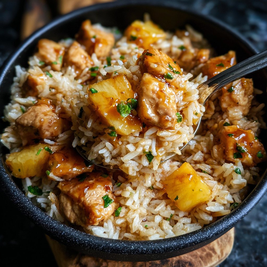 Pineapple Chicken And Rice One Pot