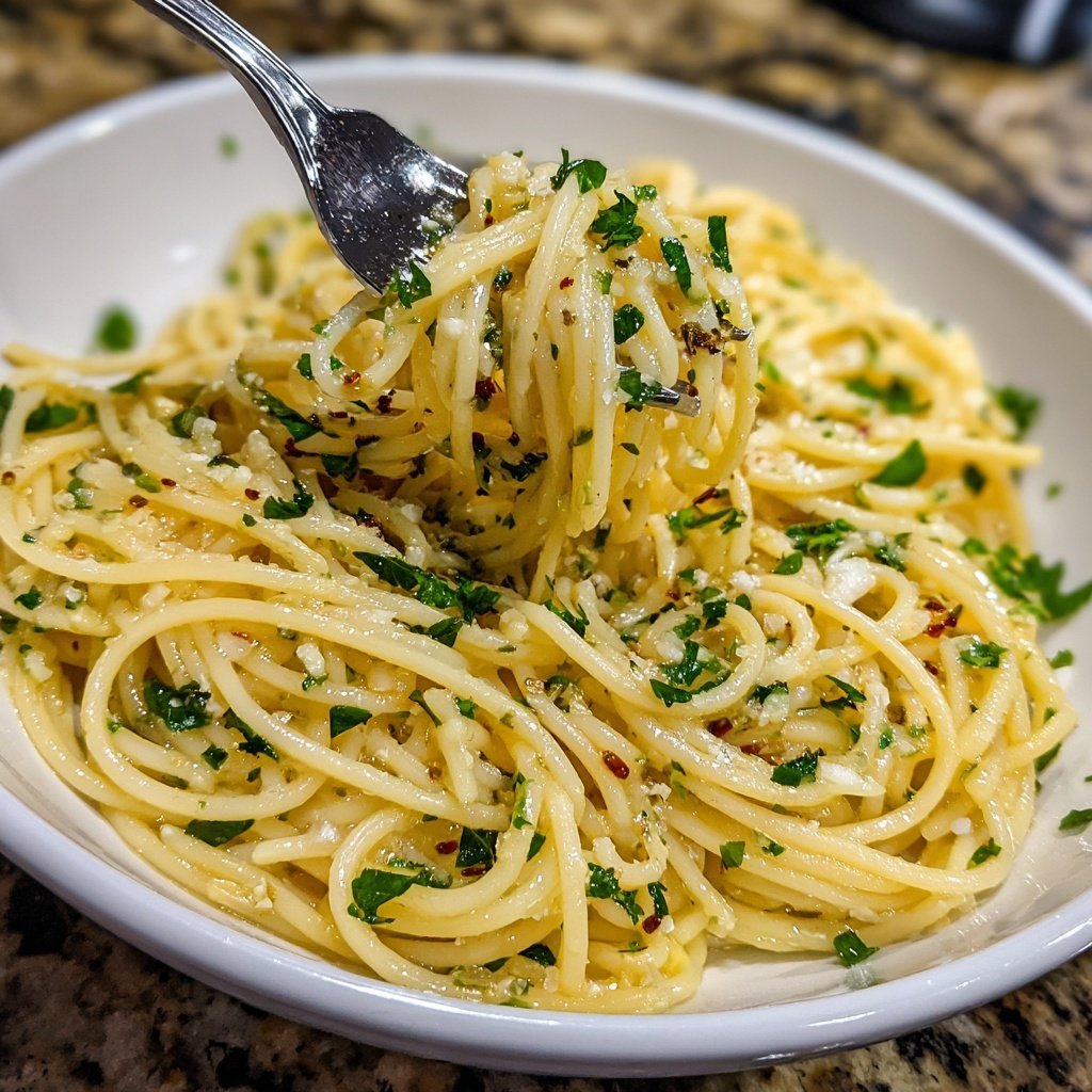 Quick & Easy 15-Minute Garlic Pasta