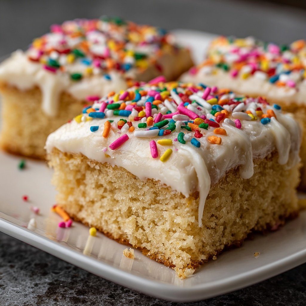 Simple Vanilla Sheet Cake