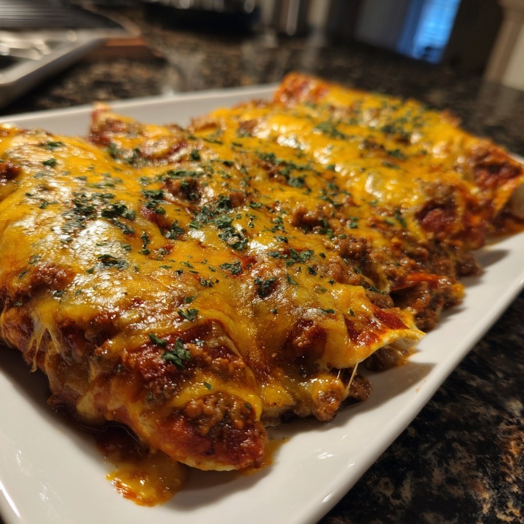 Easy Cheesy Ground Beef Enchiladas