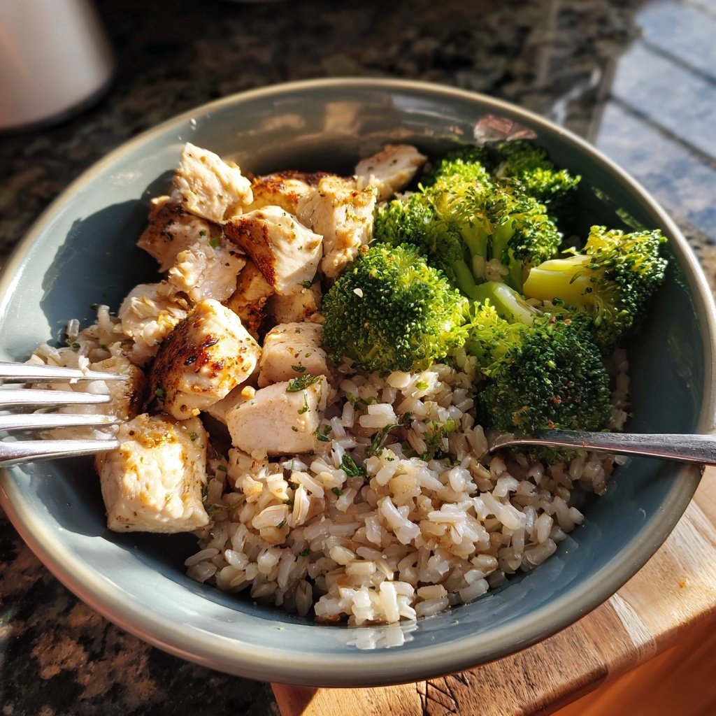 Healthy Chicken And Brown Rice Bowl