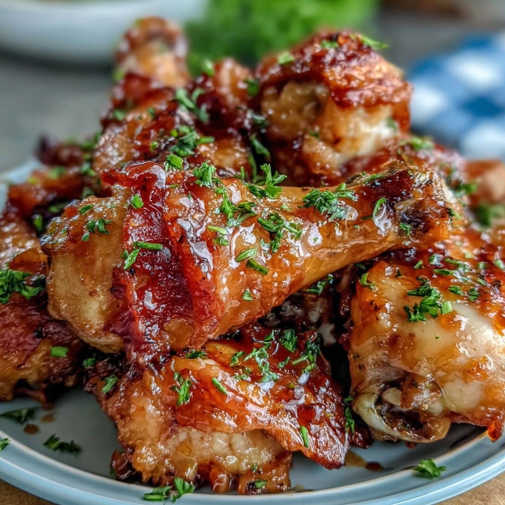 Drumstick Chicken With Honey Garlic Sauce