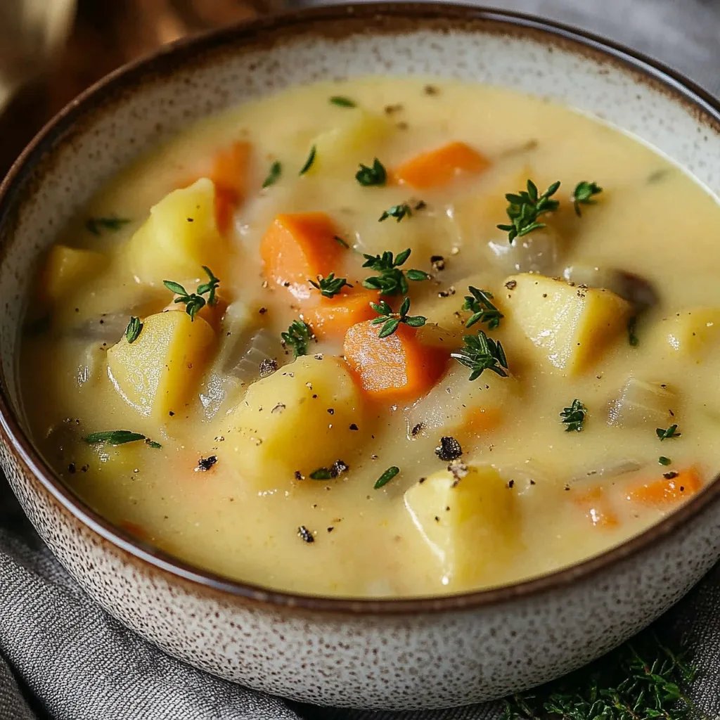 Cozy & Hearty Vegan German Potato Soup