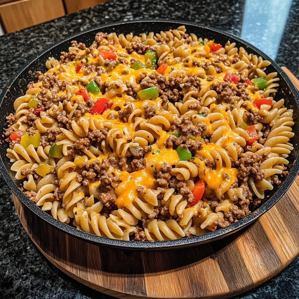 Ground Beef Pasta Skillet