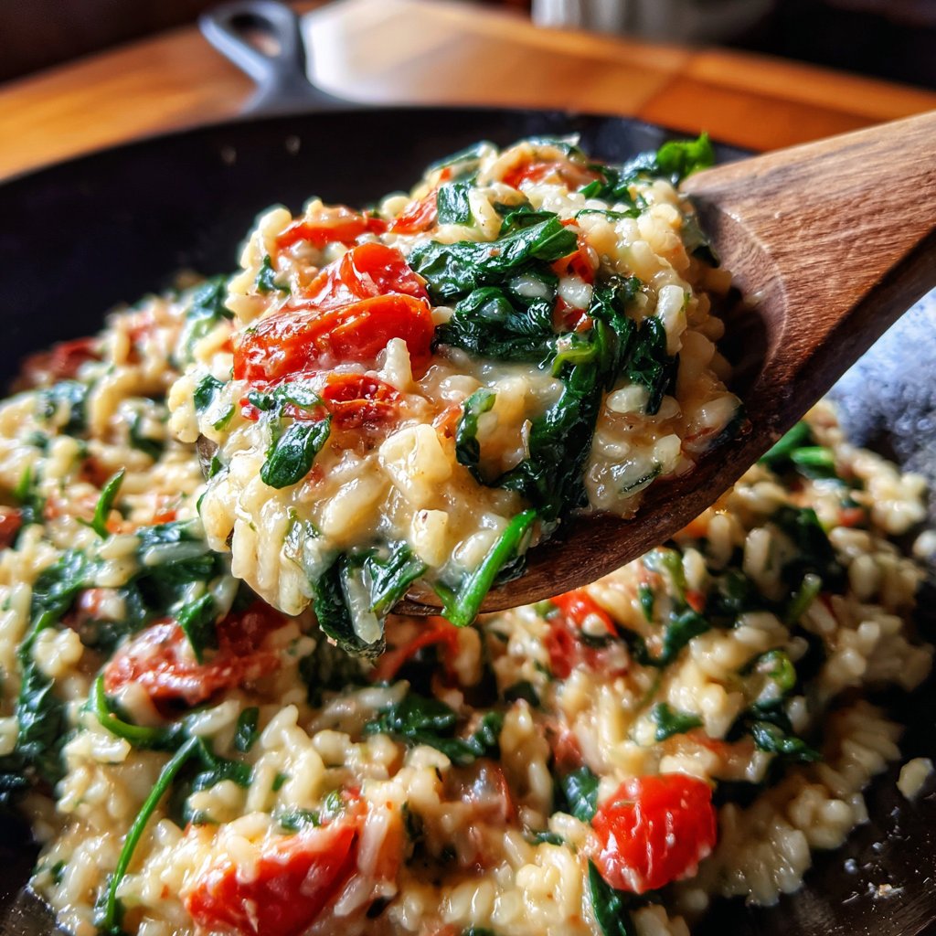 Creamy Spinach Tomato Rice