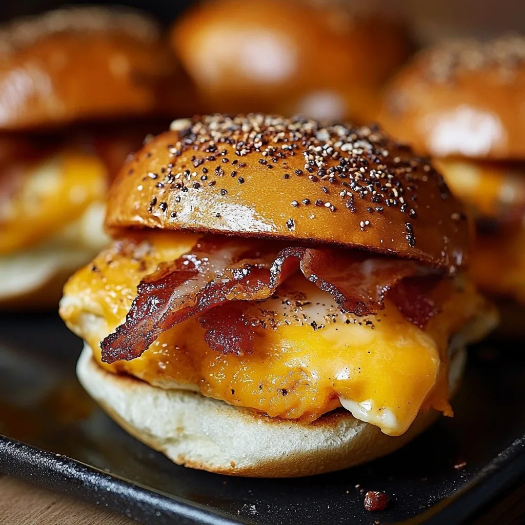 Crack Breakfast Sliders (Bacon Egg & Cheese)