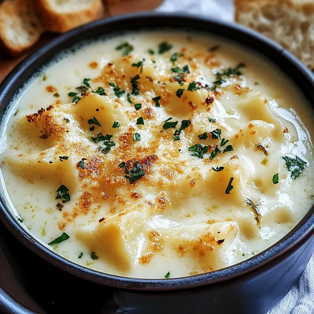 Creamy White Lasagna Soup