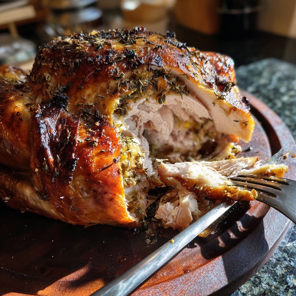 Seasonal & Festive Thanksgiving Herb Stuffed Turkey